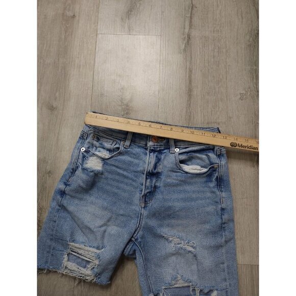 American Eagle Jean Shorts Distressed Lot Blue Denim Size 2 - Picture 8 of 10